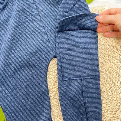 Conj. Blusa Manga Longa Go Team Tigers e Calça de Moletom - Azul Royal